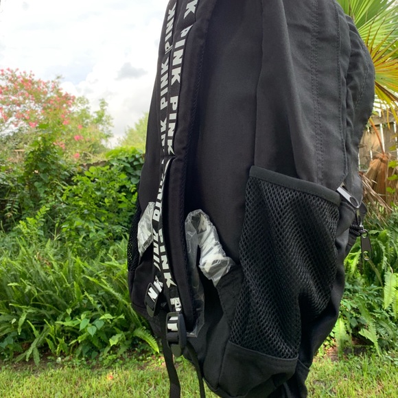 PINK Victoria Secret Campus Backpack Black - Picture 3 of 4